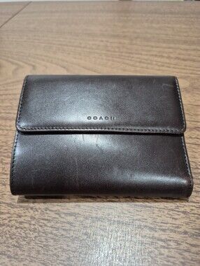 Vintage Coach Brown Leather Wallet